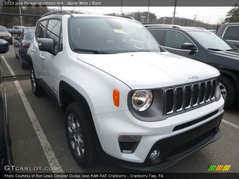 Alpine White / Black 2019 Jeep Renegade Limited 4x4