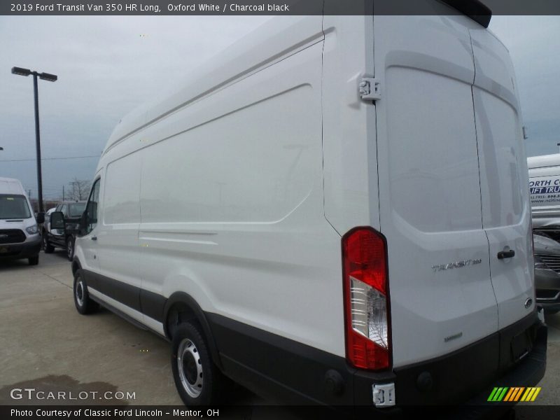 Oxford White / Charcoal black 2019 Ford Transit Van 350 HR Long