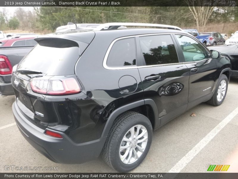 Diamond Black Crystal Pearl / Black 2019 Jeep Cherokee Latitude