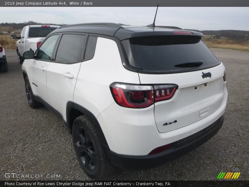 White / Black 2019 Jeep Compass Latitude 4x4