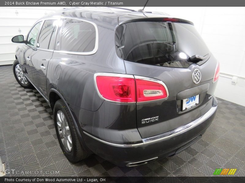 Cyber Gray Metallic / Titanium 2014 Buick Enclave Premium AWD