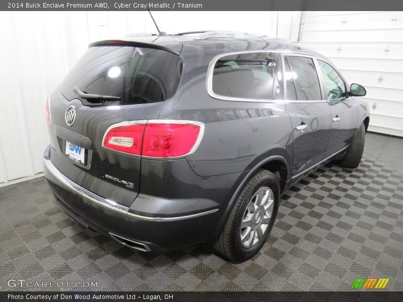 Cyber Gray Metallic / Titanium 2014 Buick Enclave Premium AWD