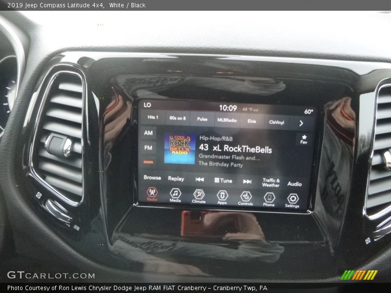 White / Black 2019 Jeep Compass Latitude 4x4