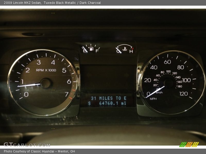 Tuxedo Black Metallic / Dark Charcoal 2009 Lincoln MKZ Sedan