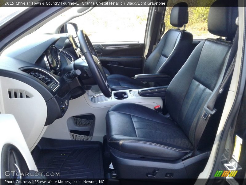Granite Crystal Metallic / Black/Light Graystone 2015 Chrysler Town & Country Touring-L