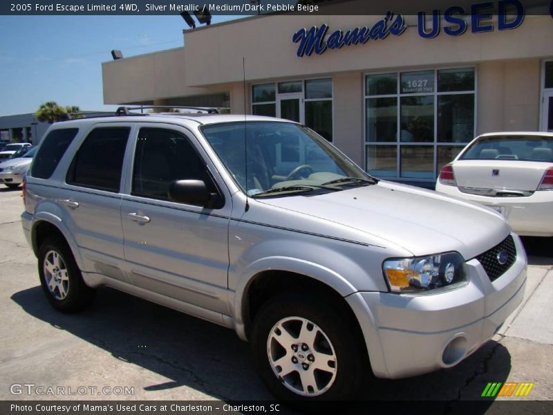 Silver Metallic / Medium/Dark Pebble Beige 2005 Ford Escape Limited 4WD