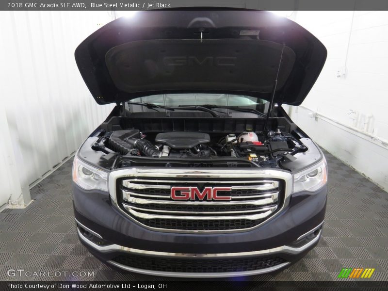 Blue Steel Metallic / Jet Black 2018 GMC Acadia SLE AWD