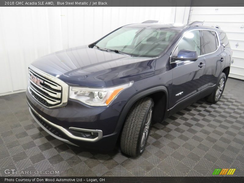 Blue Steel Metallic / Jet Black 2018 GMC Acadia SLE AWD
