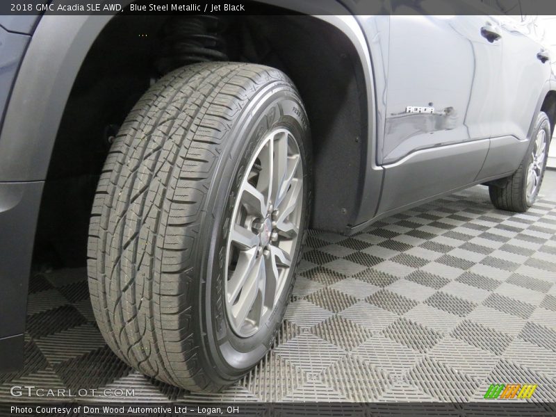 Blue Steel Metallic / Jet Black 2018 GMC Acadia SLE AWD