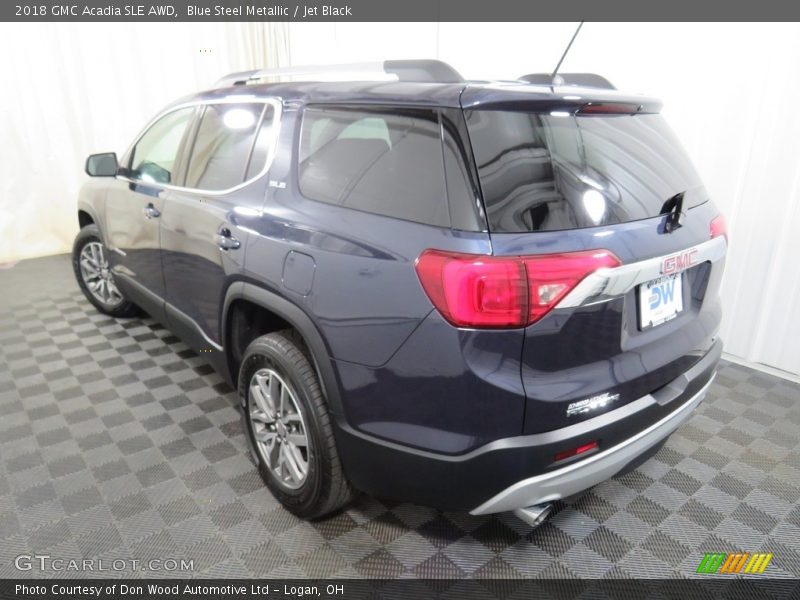 Blue Steel Metallic / Jet Black 2018 GMC Acadia SLE AWD