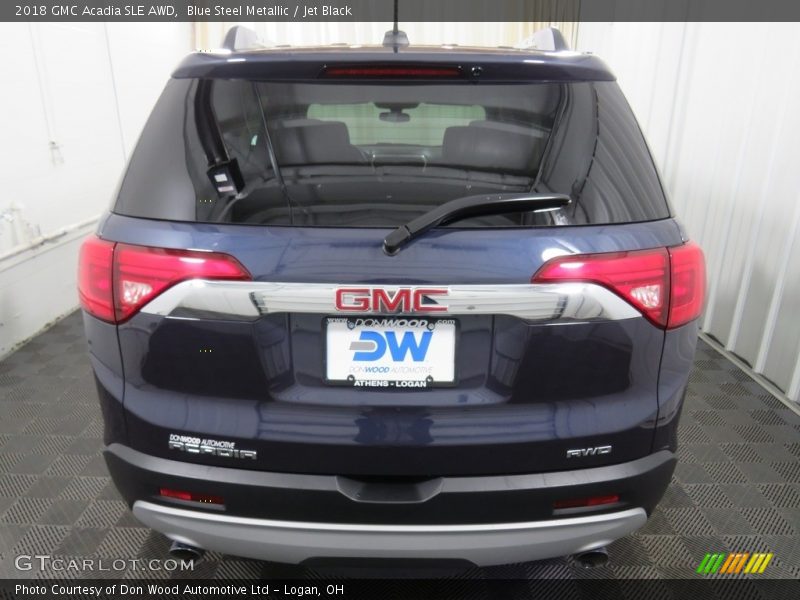 Blue Steel Metallic / Jet Black 2018 GMC Acadia SLE AWD