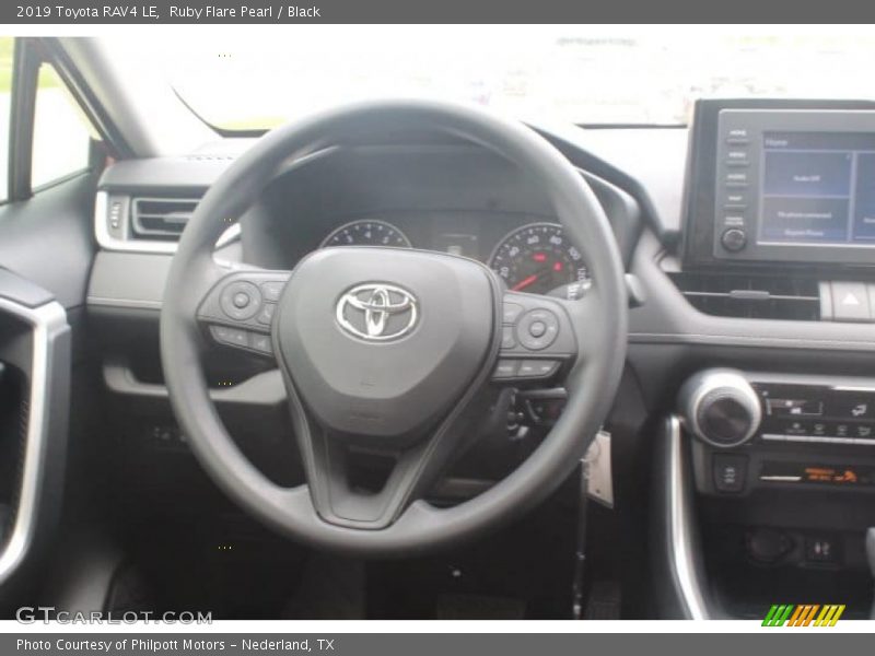 Ruby Flare Pearl / Black 2019 Toyota RAV4 LE