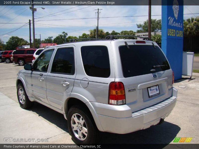 Silver Metallic / Medium/Dark Pebble Beige 2005 Ford Escape Limited 4WD