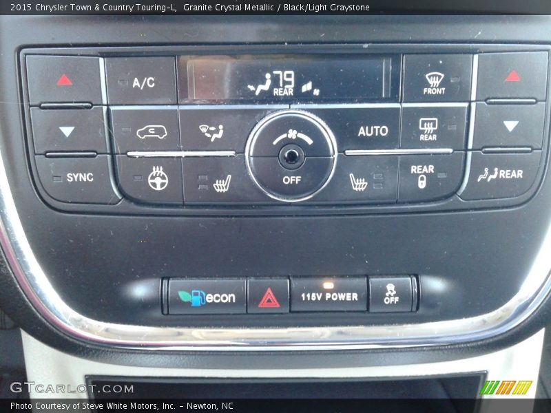 Granite Crystal Metallic / Black/Light Graystone 2015 Chrysler Town & Country Touring-L