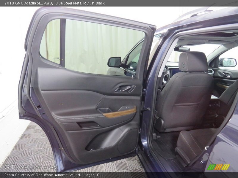 Blue Steel Metallic / Jet Black 2018 GMC Acadia SLE AWD