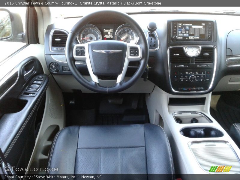 Granite Crystal Metallic / Black/Light Graystone 2015 Chrysler Town & Country Touring-L