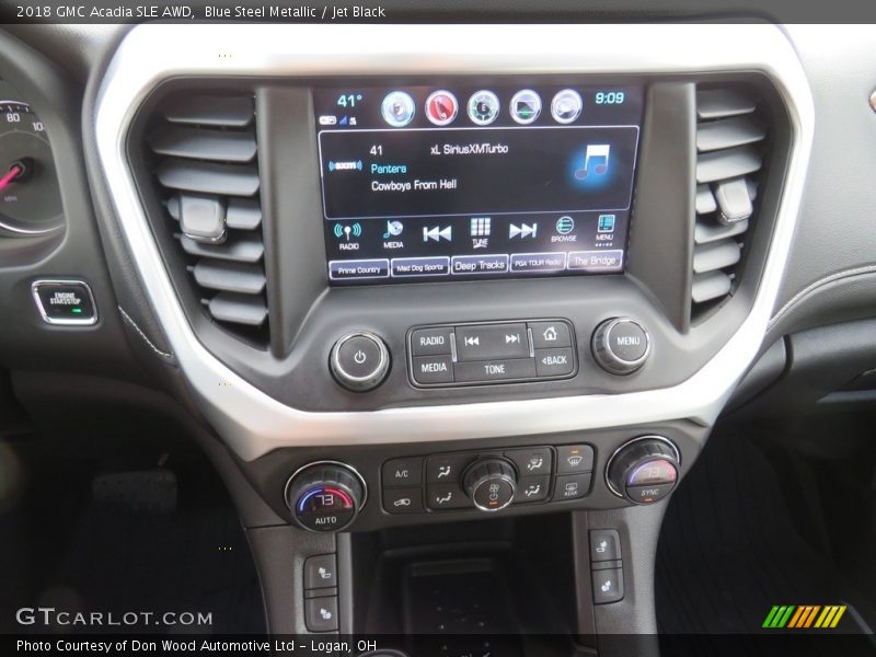 Blue Steel Metallic / Jet Black 2018 GMC Acadia SLE AWD