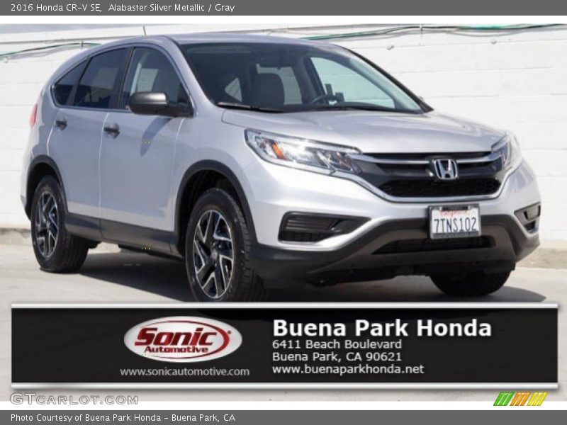 Alabaster Silver Metallic / Gray 2016 Honda CR-V SE