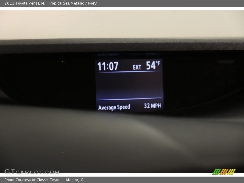 Tropical Sea Metallic / Ivory 2011 Toyota Venza I4