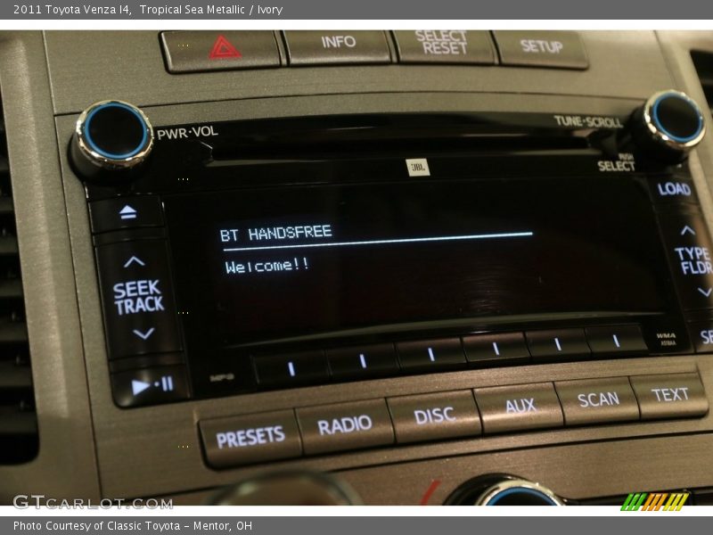 Tropical Sea Metallic / Ivory 2011 Toyota Venza I4