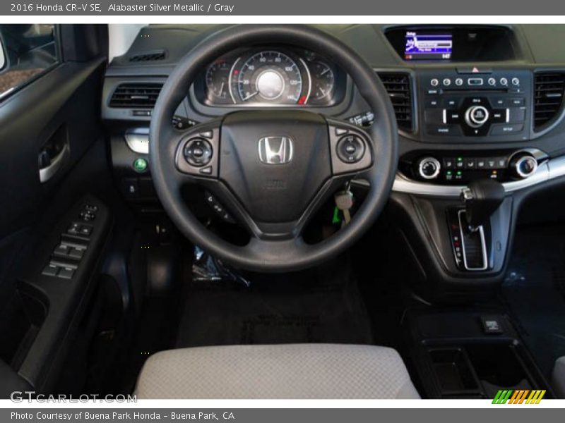 Alabaster Silver Metallic / Gray 2016 Honda CR-V SE