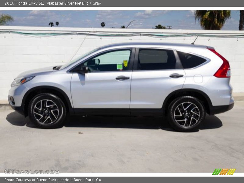 Alabaster Silver Metallic / Gray 2016 Honda CR-V SE