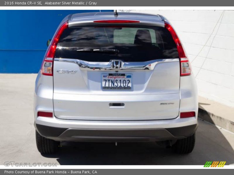 Alabaster Silver Metallic / Gray 2016 Honda CR-V SE