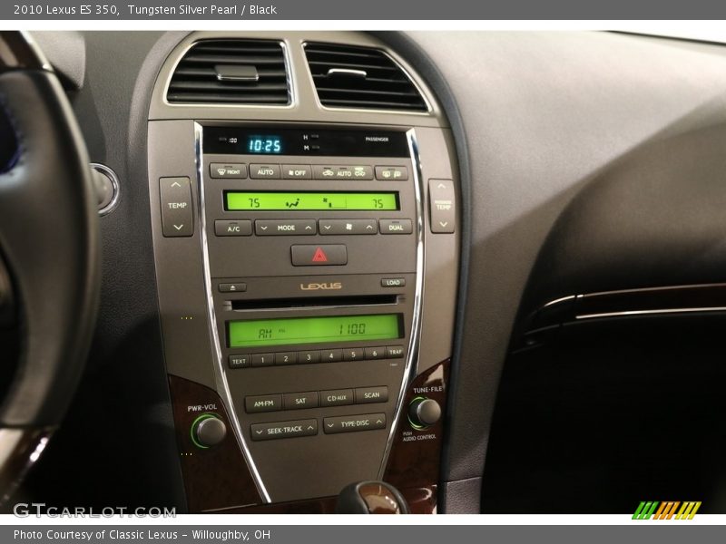 Tungsten Silver Pearl / Black 2010 Lexus ES 350
