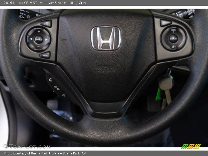 Alabaster Silver Metallic / Gray 2016 Honda CR-V SE