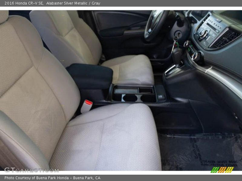 Alabaster Silver Metallic / Gray 2016 Honda CR-V SE