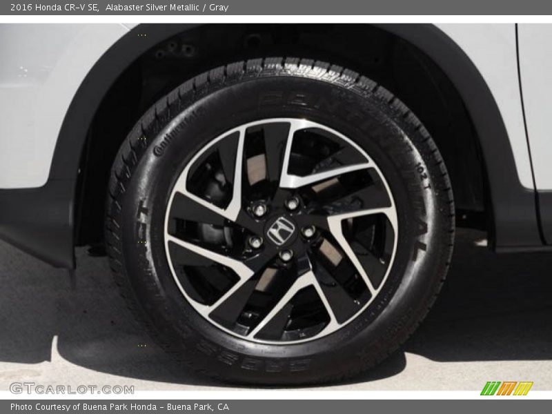 Alabaster Silver Metallic / Gray 2016 Honda CR-V SE
