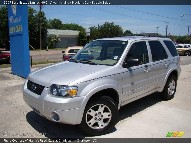 Silver Metallic / Medium/Dark Pebble Beige 2005 Ford Escape Limited 4WD