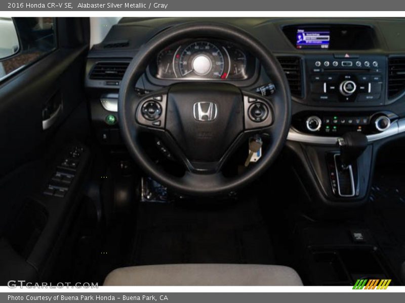 Alabaster Silver Metallic / Gray 2016 Honda CR-V SE