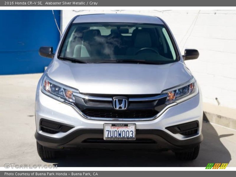 Alabaster Silver Metallic / Gray 2016 Honda CR-V SE