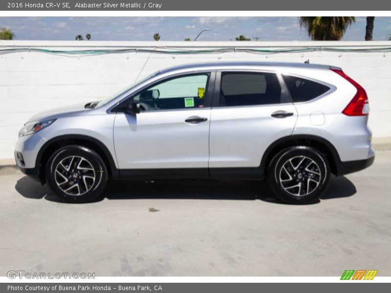 Alabaster Silver Metallic / Gray 2016 Honda CR-V SE