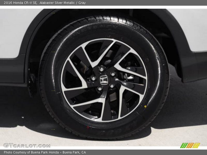 Alabaster Silver Metallic / Gray 2016 Honda CR-V SE