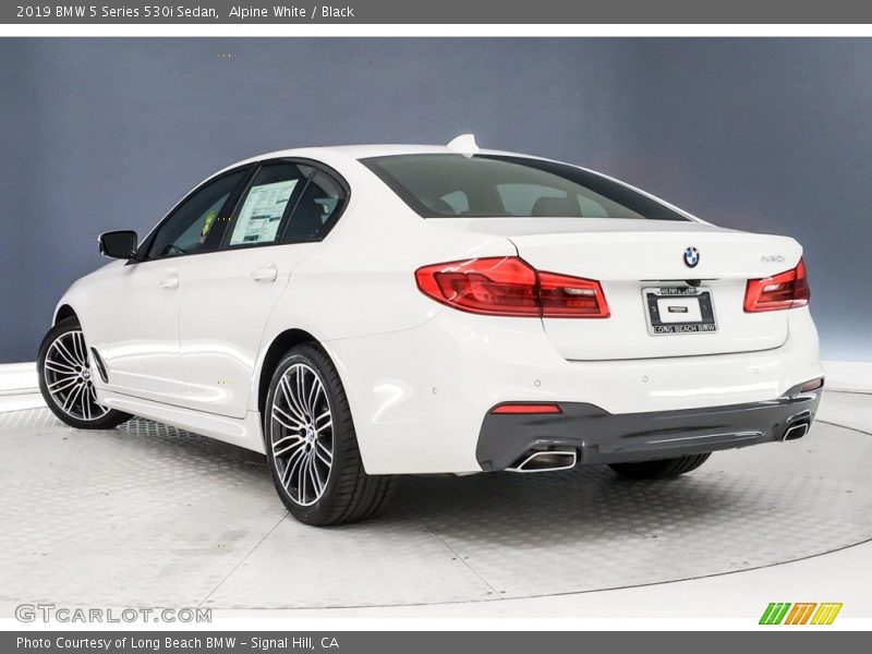Alpine White / Black 2019 BMW 5 Series 530i Sedan