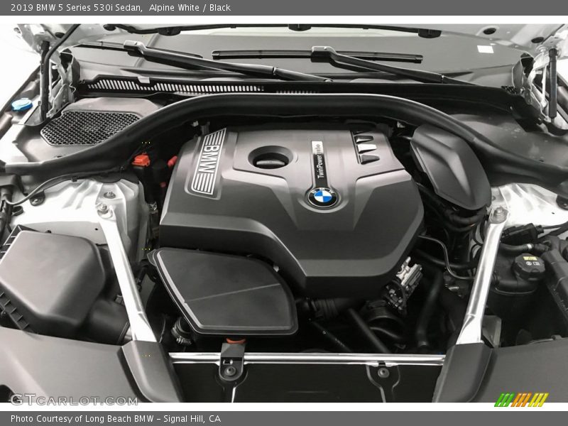 Alpine White / Black 2019 BMW 5 Series 530i Sedan