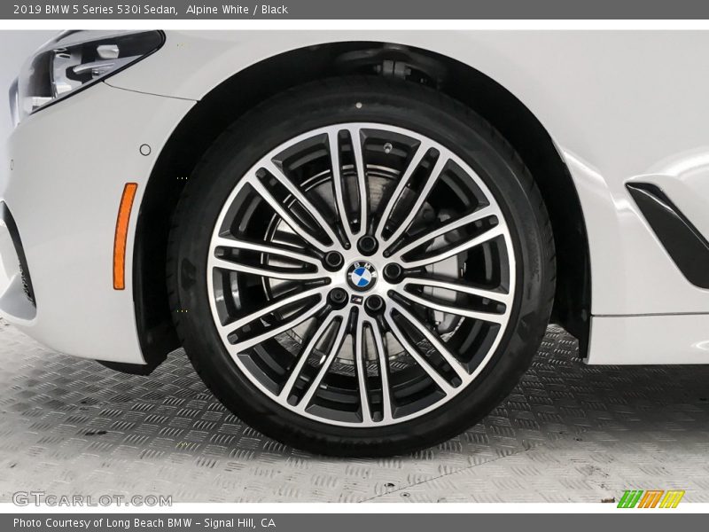 Alpine White / Black 2019 BMW 5 Series 530i Sedan