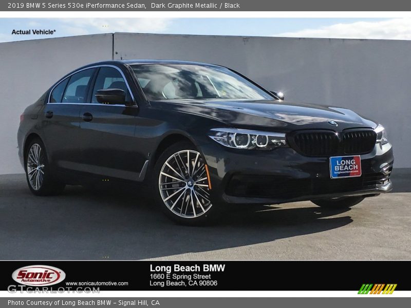 Dark Graphite Metallic / Black 2019 BMW 5 Series 530e iPerformance Sedan