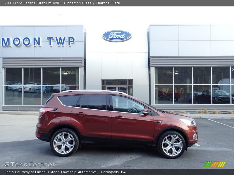 Cinnamon Glaze / Charcoal Black 2018 Ford Escape Titanium 4WD