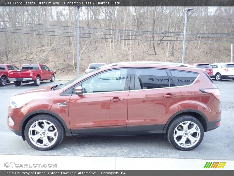 Cinnamon Glaze / Charcoal Black 2018 Ford Escape Titanium 4WD
