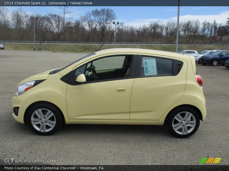 Lemonade / Yellow/Yellow 2014 Chevrolet Spark LS