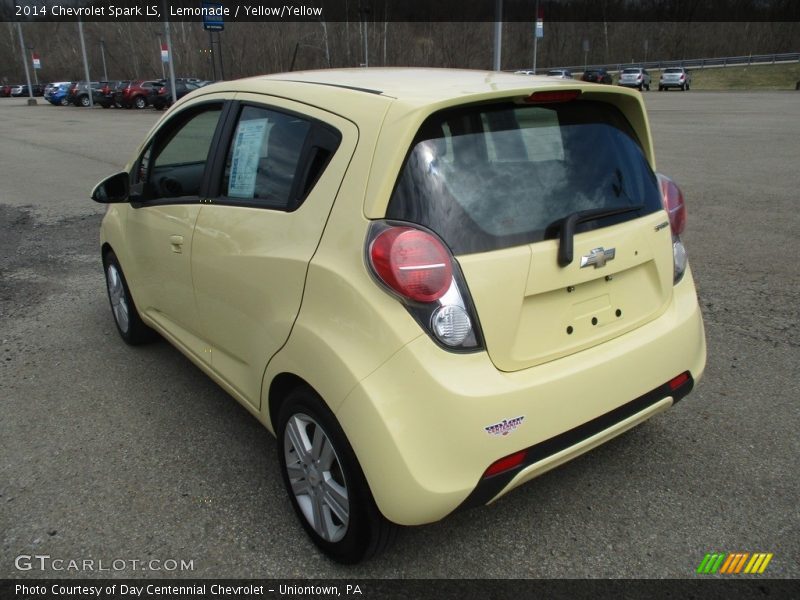 Lemonade / Yellow/Yellow 2014 Chevrolet Spark LS