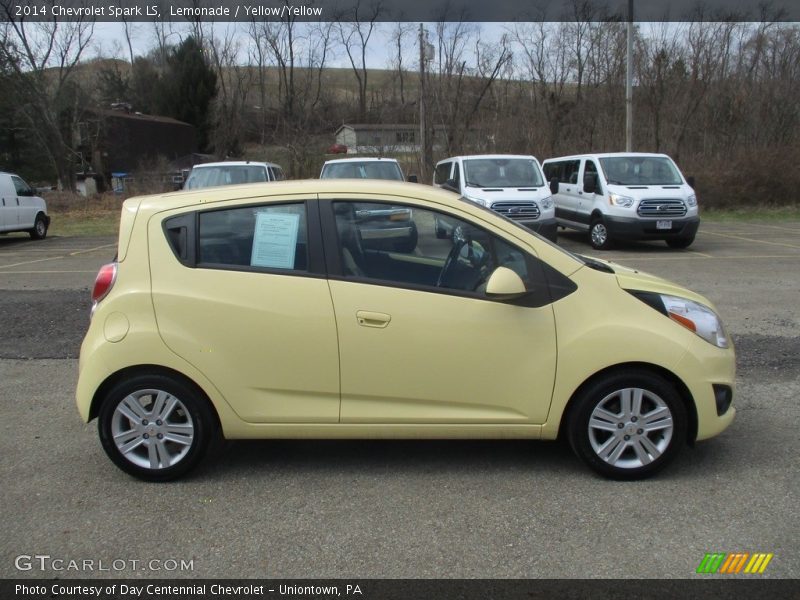 Lemonade / Yellow/Yellow 2014 Chevrolet Spark LS