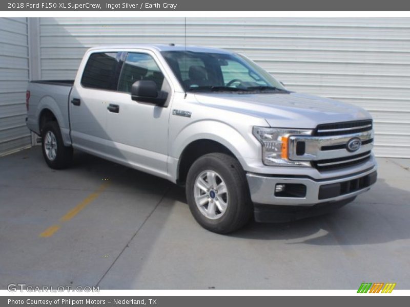 Ingot Silver / Earth Gray 2018 Ford F150 XL SuperCrew