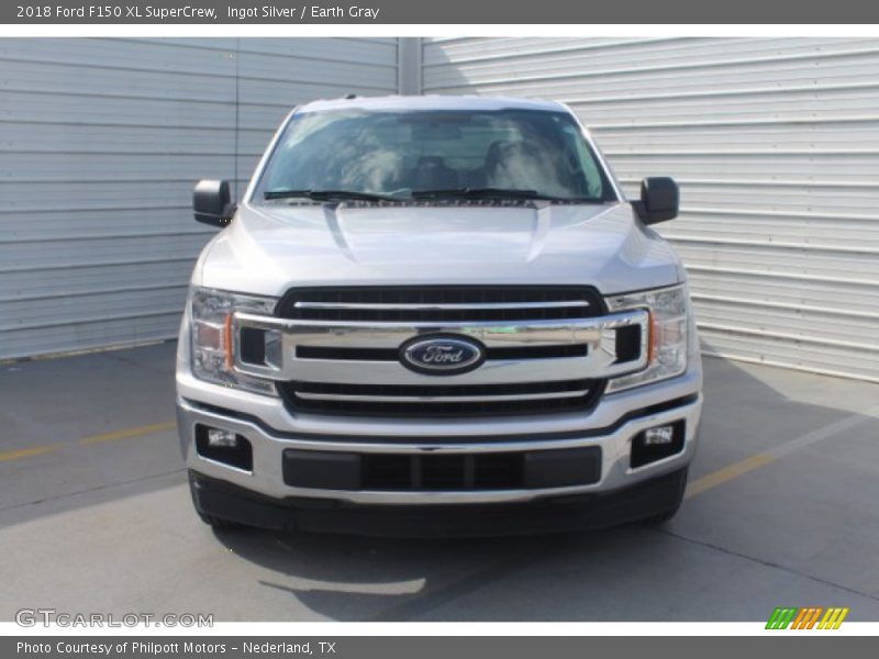 Ingot Silver / Earth Gray 2018 Ford F150 XL SuperCrew