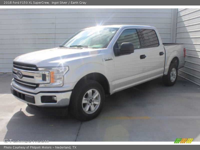 Ingot Silver / Earth Gray 2018 Ford F150 XL SuperCrew