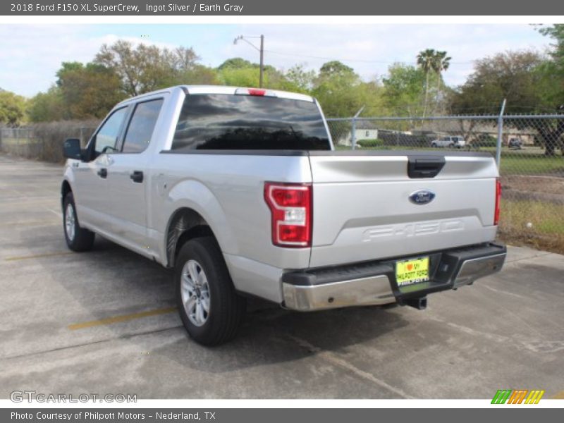 Ingot Silver / Earth Gray 2018 Ford F150 XL SuperCrew