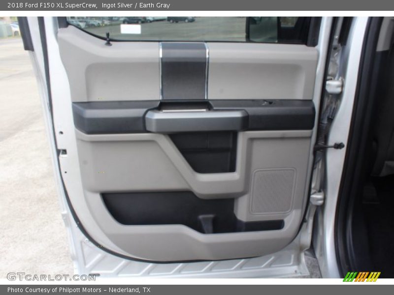 Ingot Silver / Earth Gray 2018 Ford F150 XL SuperCrew
